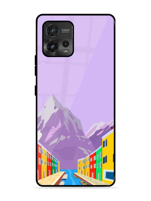 Venice City Illustration Glossy Metal Phone Cover for Motorola Moto G72