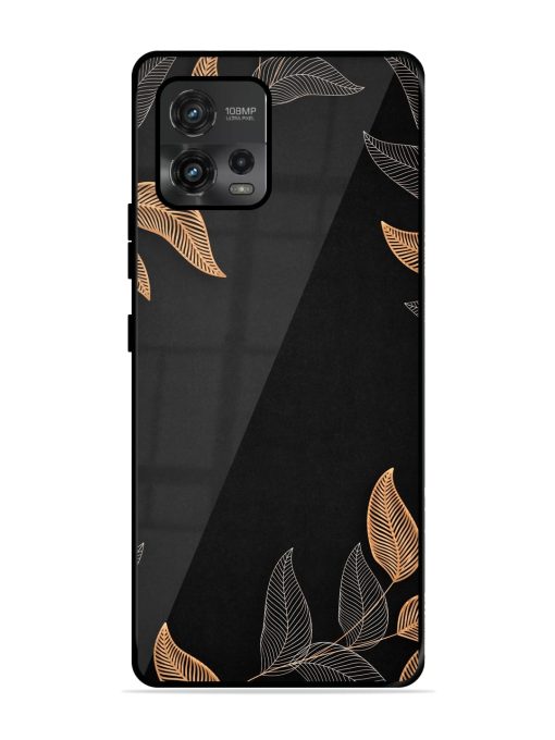 Foliage Art Glossy Metal Phone Cover for Motorola Moto G72