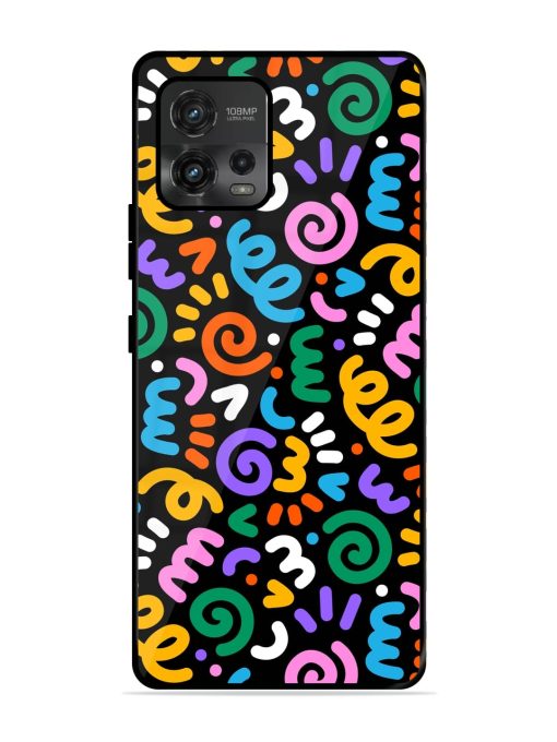 Colorful Seamless Vector Glossy Metal Phone Cover for Motorola Moto G72