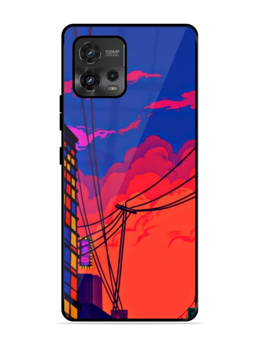 Sky At Morning Glossy Metal Phone Cover for Motorola Moto G72