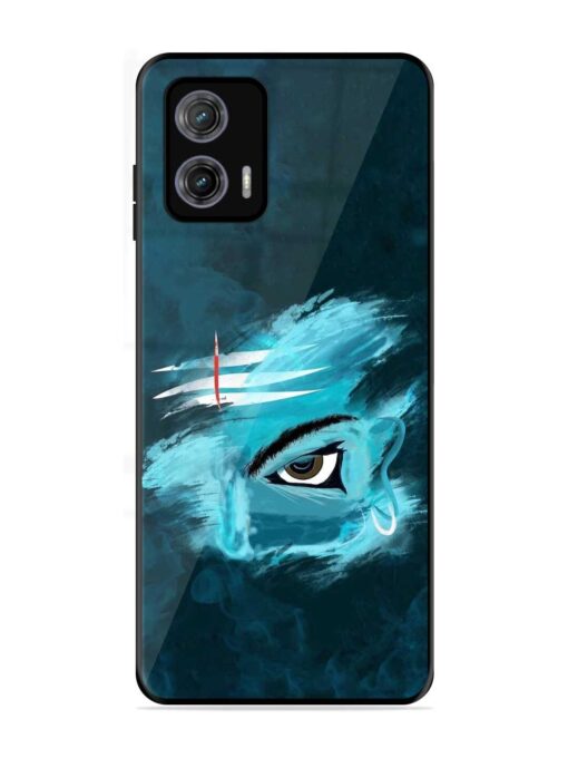 Lord Shiva Glossy Metal Phone Cover for Motorola Moto G73 (5G) Zapvi