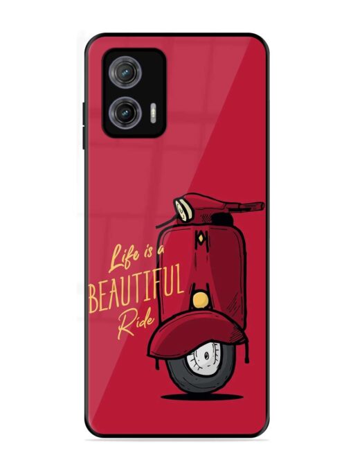 Life Is Beautiful Rides Glossy Metal Phone Cover for Motorola Moto G73 (5G) Zapvi