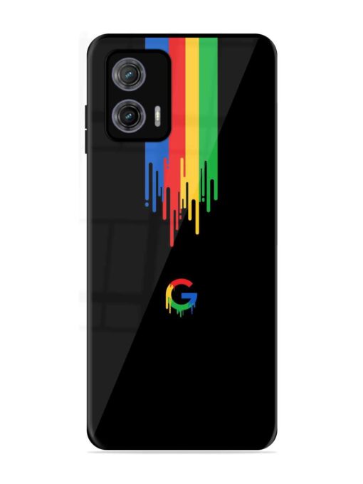 Google Logo Glossy Metal Phone Cover for Motorola Moto G73 (5G)