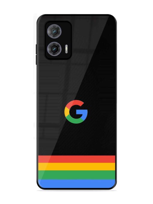 Google Logo Art Glossy Metal Phone Cover for Motorola Moto G73 (5G)