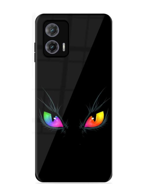 Cat Eyes Glossy Metal Phone Cover for Motorola Moto G73 (5G) Zapvi