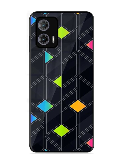 Abstract Mosaic Seamless Glossy Metal Phone Cover for Motorola Moto G73 (5G) Zapvi