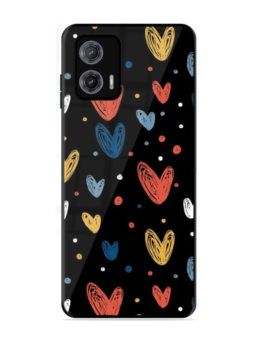 Happy Valentines Day Glossy Metal TPU Phone Cover for Motorola Moto G73 (5G)