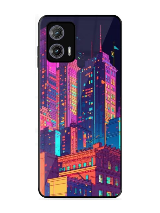 City View Glossy Metal Phone Cover for Motorola Moto G73 (5G)