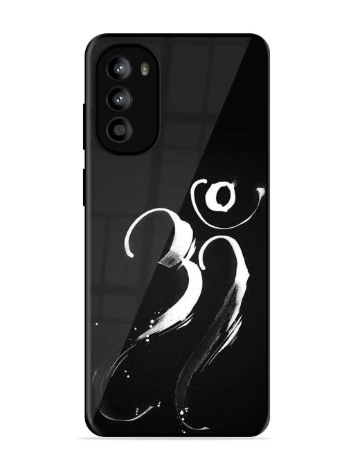 Om Logo Glossy Metal Phone Cover for Motorola Moto G82 (5G)