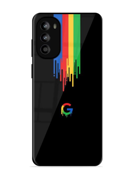 Google Logo Glossy Metal Phone Cover for Motorola Moto G82 (5G)