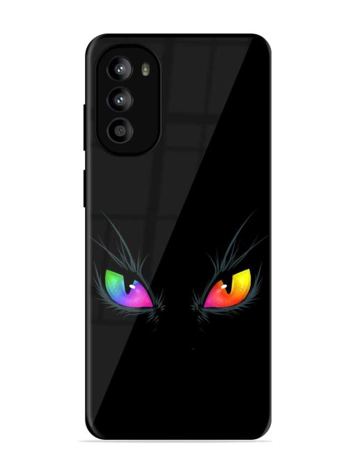 Cat Eyes Glossy Metal Phone Cover for Motorola Moto G82 (5G)