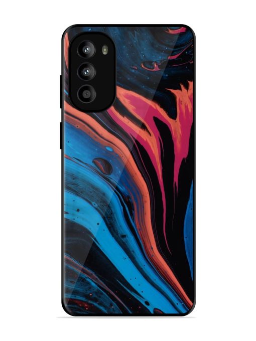 Liquefied Art Glossy Metal TPU Phone Cover for Motorola Moto G82 (5G)