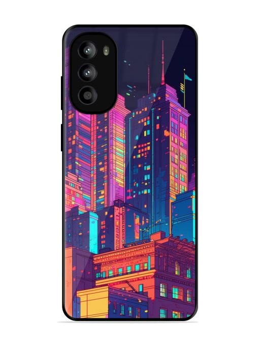 City View Glossy Metal Phone Cover for Motorola Moto G82 (5G)