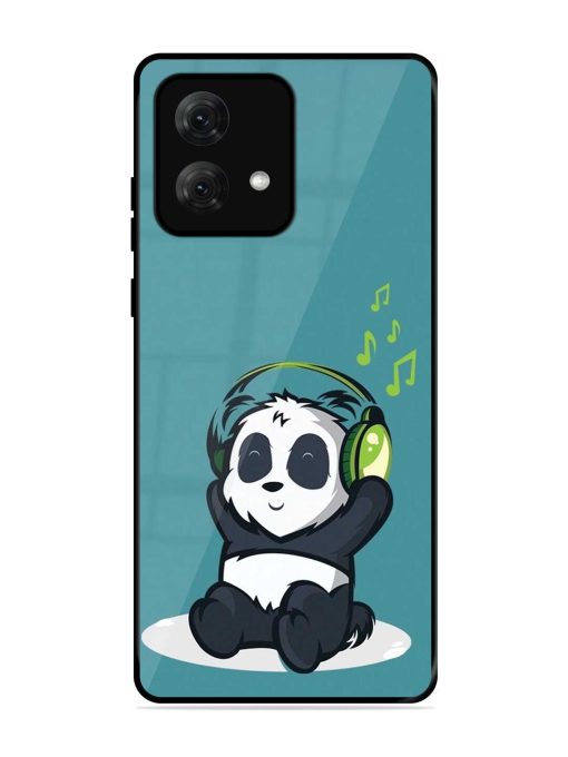 Music Panda Glossy Metal Phone Cover for Motorola Moto G84 (5G) Zapvi