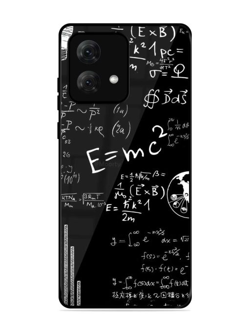 E=Mc2 Mass?Energy Equivalence Glossy Metal Phone Cover for Motorola Moto G84 (5G)