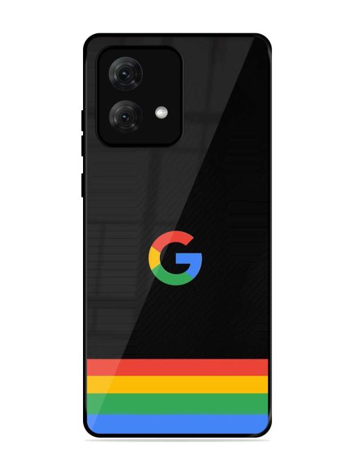 Google Logo Art Glossy Metal Phone Cover for Motorola Moto G84 (5G)