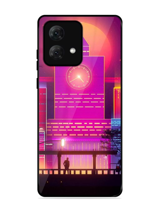 Clock Tower Glossy Metal TPU Phone Cover for Motorola Moto G84 (5G) Zapvi