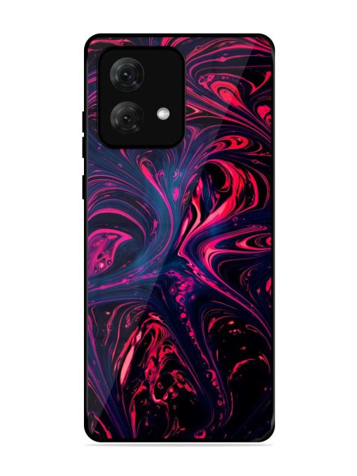 Abstract Background Glossy Metal Phone Cover for Motorola Moto G84 (5G) Zapvi