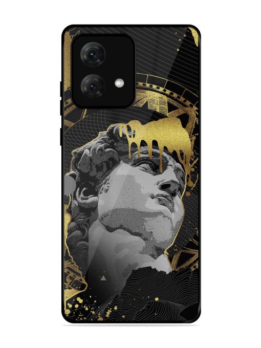 Roman Face Glossy Metal Phone Cover for Motorola Moto G84 (5G) Zapvi