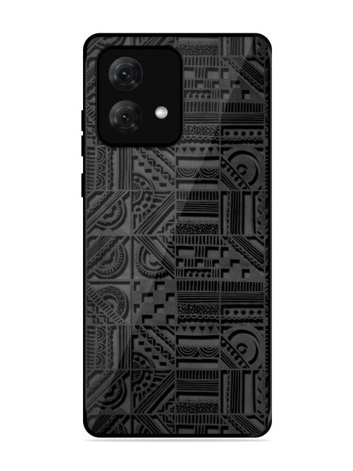 Seamless Pattern Glossy Metal Phone Cover for Motorola Moto G84 (5G) Zapvi