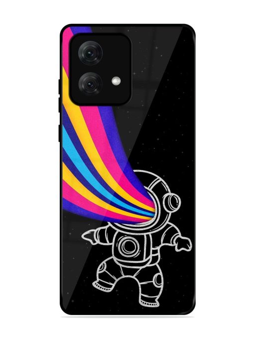 Astronaut Glossy Metal TPU Phone Cover for Motorola Moto G84 (5G) Zapvi