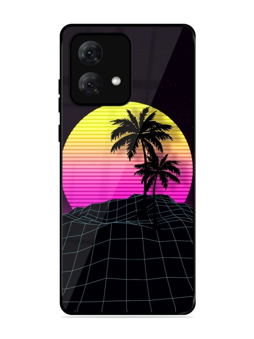 Coconut Vector Glossy Metal Phone Cover for Motorola Moto G84 (5G)