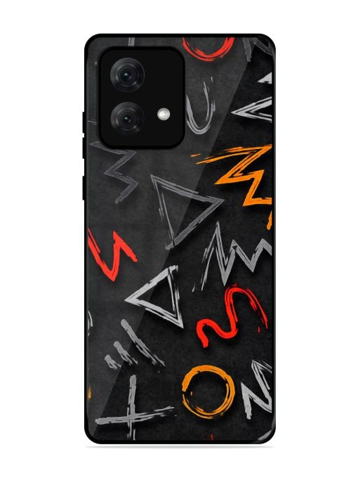 Grungy Graffiti Glossy Metal Phone Cover for Motorola Moto G84 (5G) Zapvi