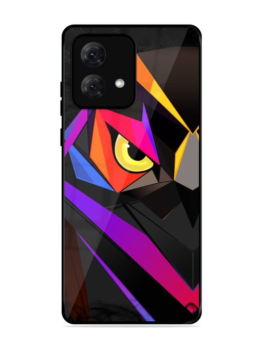 Wpap Owl Glossy Metal Phone Cover for Motorola Moto G84 (5G)