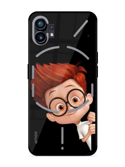 Smart Boy Cartoon Glossy Metal Phone Cover for Nothing Phone 1 Zapvi