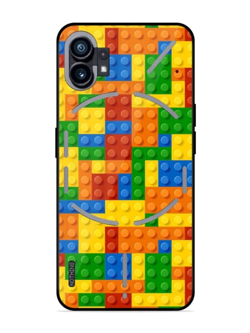 Building Blocks Glossy Metal TPU Phone Cover for Nothing Phone 1 Zapvi