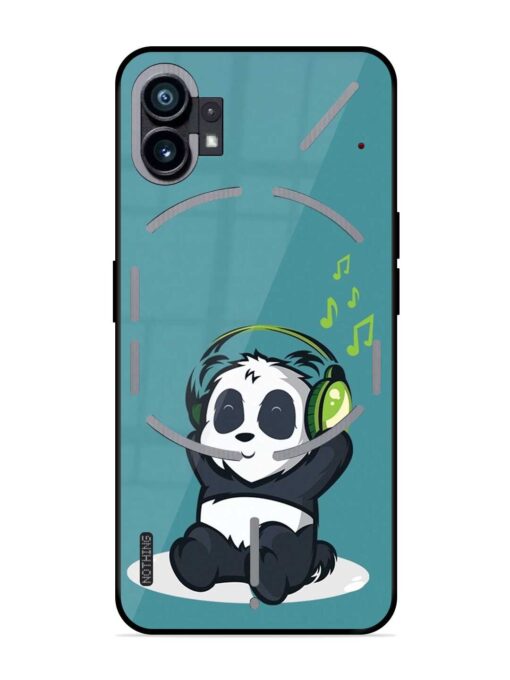 Music Panda Glossy Metal Phone Cover for Nothing Phone 1 Zapvi