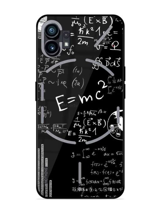 E=Mc2 Mass?Energy Equivalence Glossy Metal Phone Cover for Nothing Phone 1 Zapvi