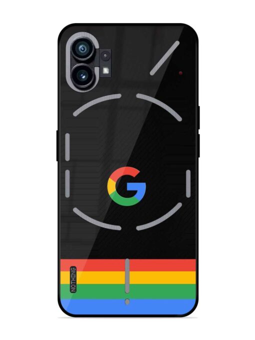 Google Logo Art Glossy Metal Phone Cover for Nothing Phone 1 Zapvi