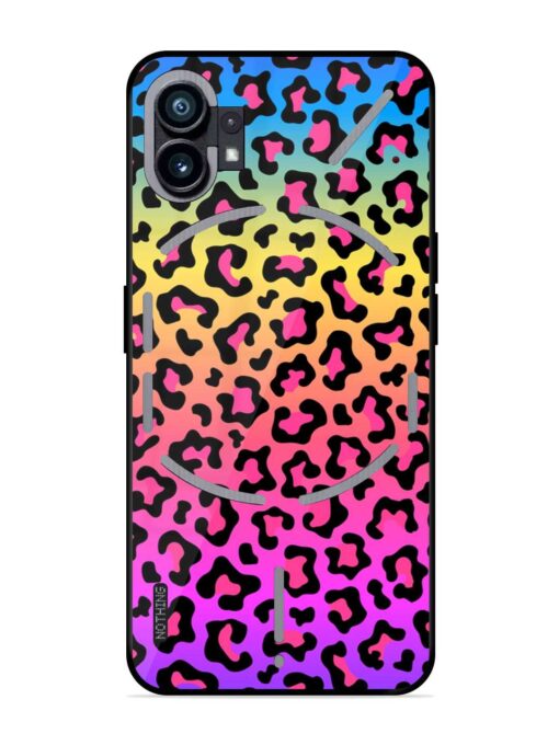 Neon Rainbow Colored Glossy Metal Phone Cover for Nothing Phone 1