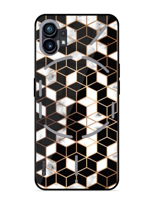 Vector Marble Texture Glossy Metal Phone Cover for Nothing Phone 1