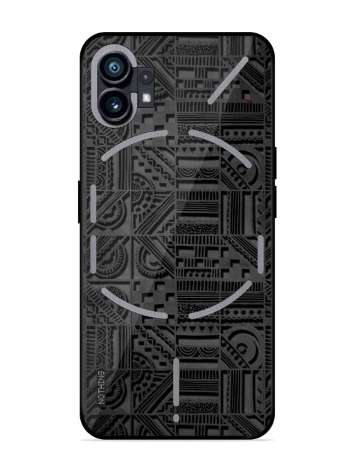 Seamless Pattern Glossy Metal Phone Cover for Nothing Phone 1