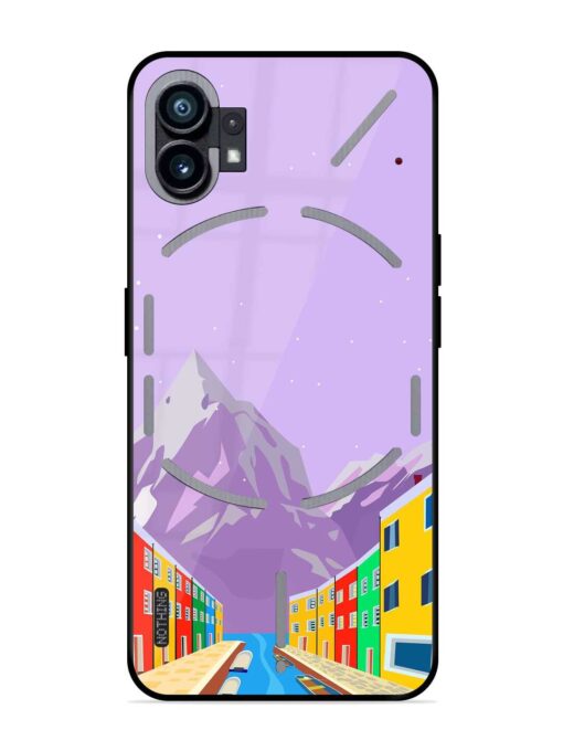 Venice City Illustration Glossy Metal Phone Cover for Nothing Phone 1