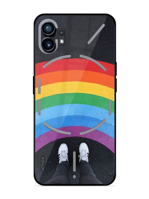 Legs Rainbow Glossy Metal TPU Phone Cover for Nothing Phone 1 Zapvi