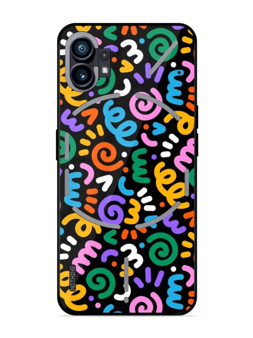 Colorful Seamless Vector Glossy Metal Phone Cover for Nothing Phone 1 Zapvi