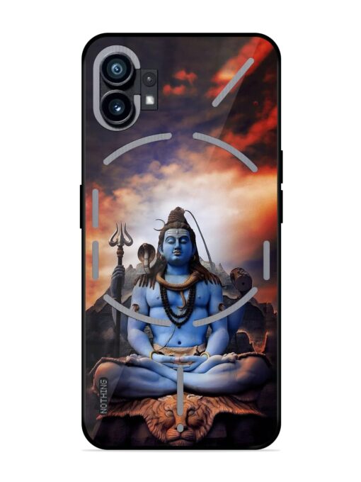 Jai Jai Shiv Glossy Metal Phone Cover for Nothing Phone 1 Zapvi