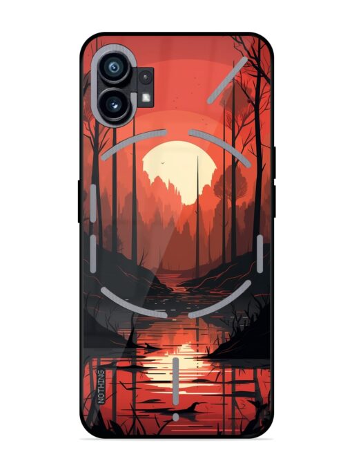 Natural Landscape Glossy Metal Phone Cover for Nothing Phone 1