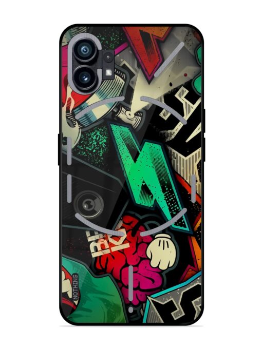 Graffiti Art Glossy Metal Phone Cover for Nothing Phone 1