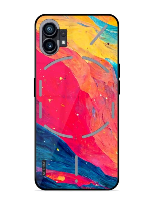 Starry Night Glossy Metal Phone Cover for Nothing Phone 1 Zapvi