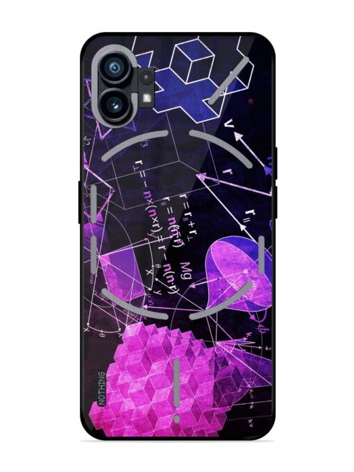 Math Physics Formula Art Glossy Metal Phone Cover for Nothing Phone 1