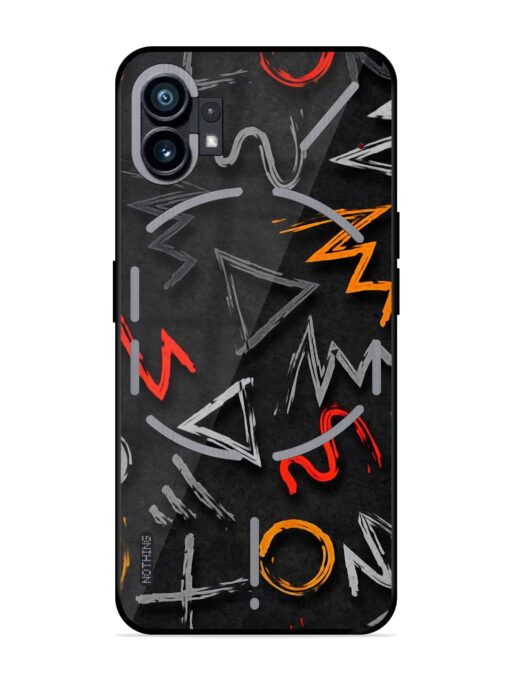 Grungy Graffiti Glossy Metal Phone Cover for Nothing Phone 1 Zapvi