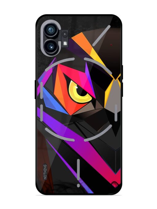 Wpap Owl Glossy Metal Phone Cover for Nothing Phone 1