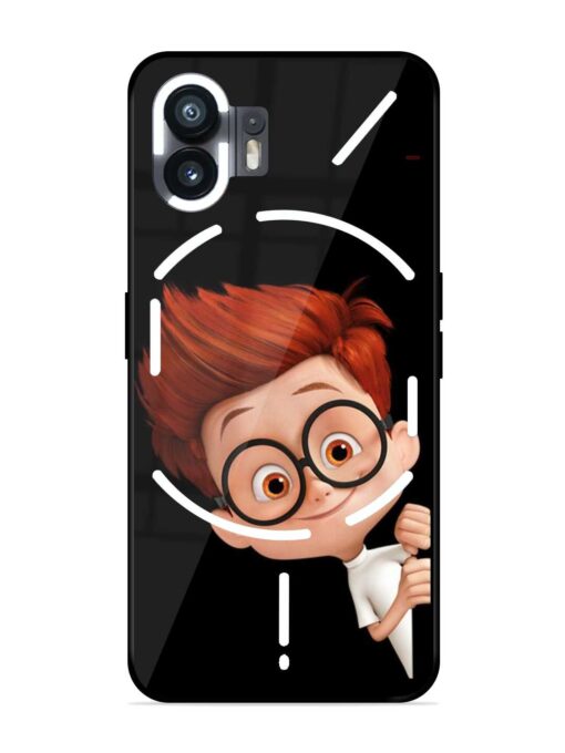 Smart Boy Cartoon Glossy Metal Phone Cover for Nothing Phone 2 Zapvi