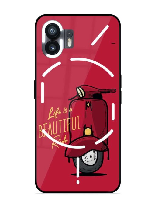 Life Is Beautiful Rides Glossy Metal Phone Cover for Nothing Phone 2 Zapvi