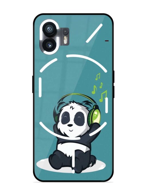 Music Panda Glossy Metal Phone Cover for Nothing Phone 2 Zapvi