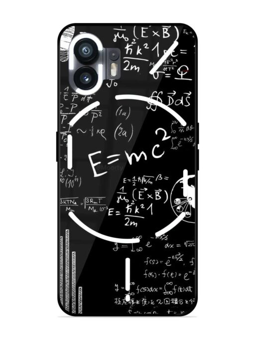 E=Mc2 Mass?Energy Equivalence Glossy Metal Phone Cover for Nothing Phone 2 Zapvi